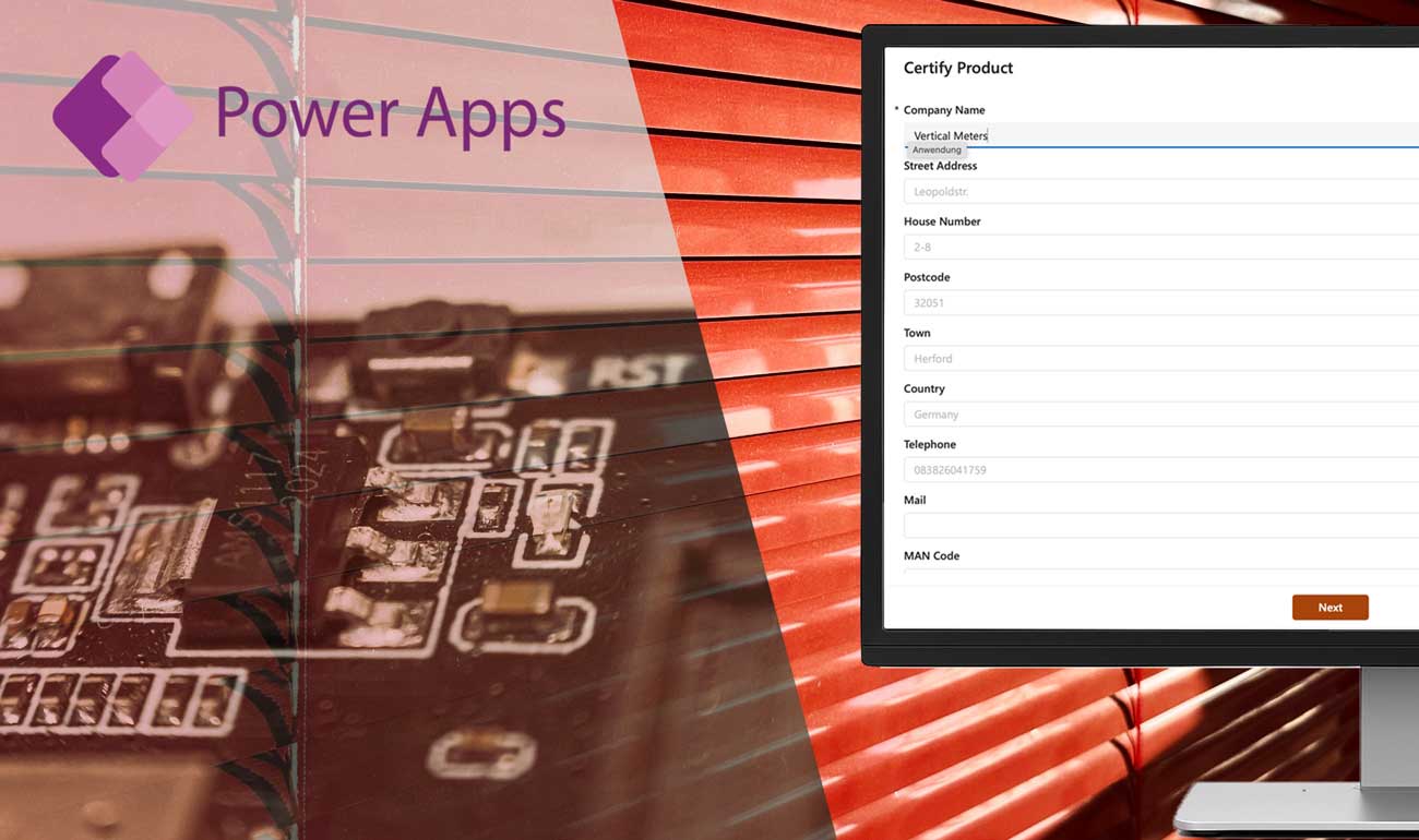 Microsoft Power Apps Dashboard – Zertifizierungsverwaltung mit Formularen und Workflow-Übersicht